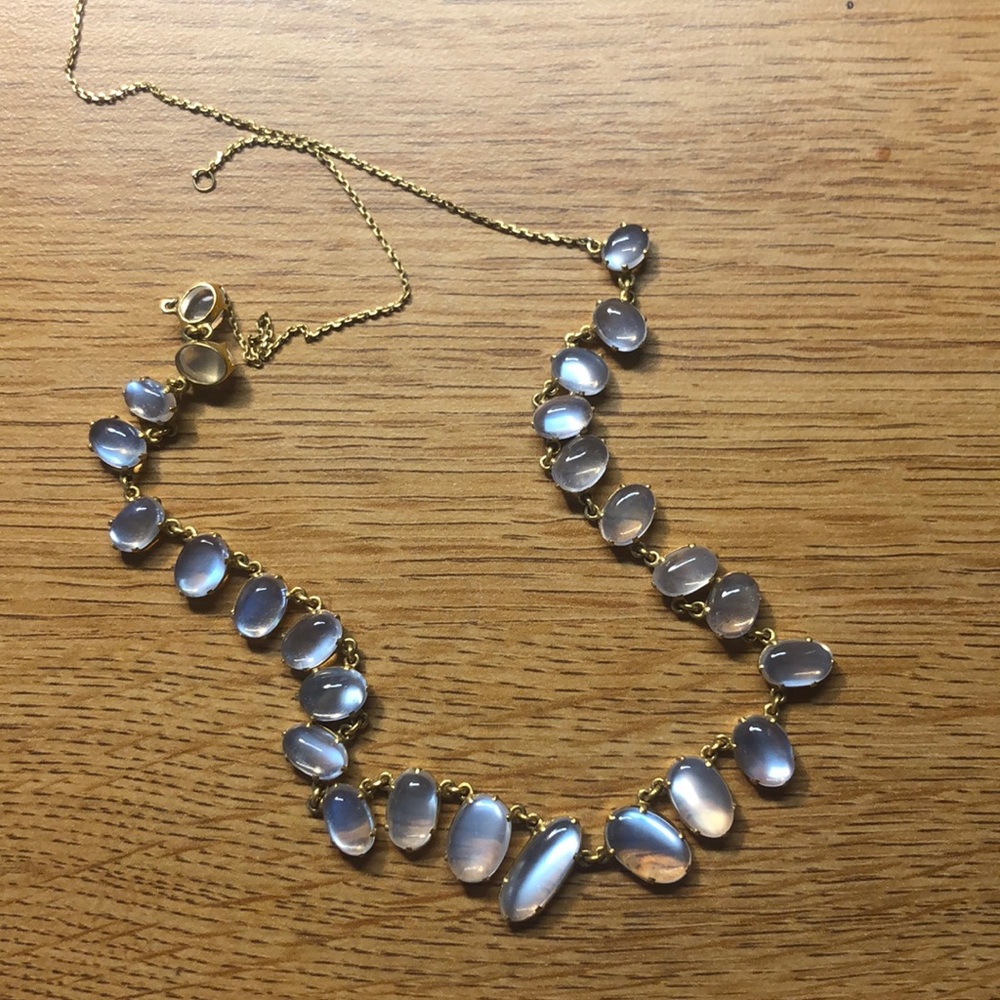 Clear stone necklace